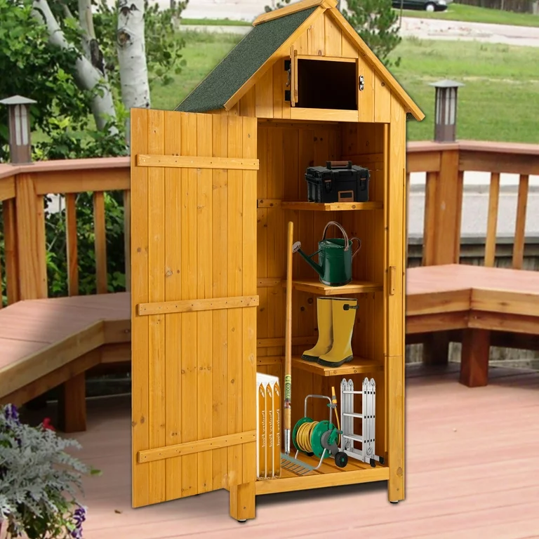 outdoor garden tool storage