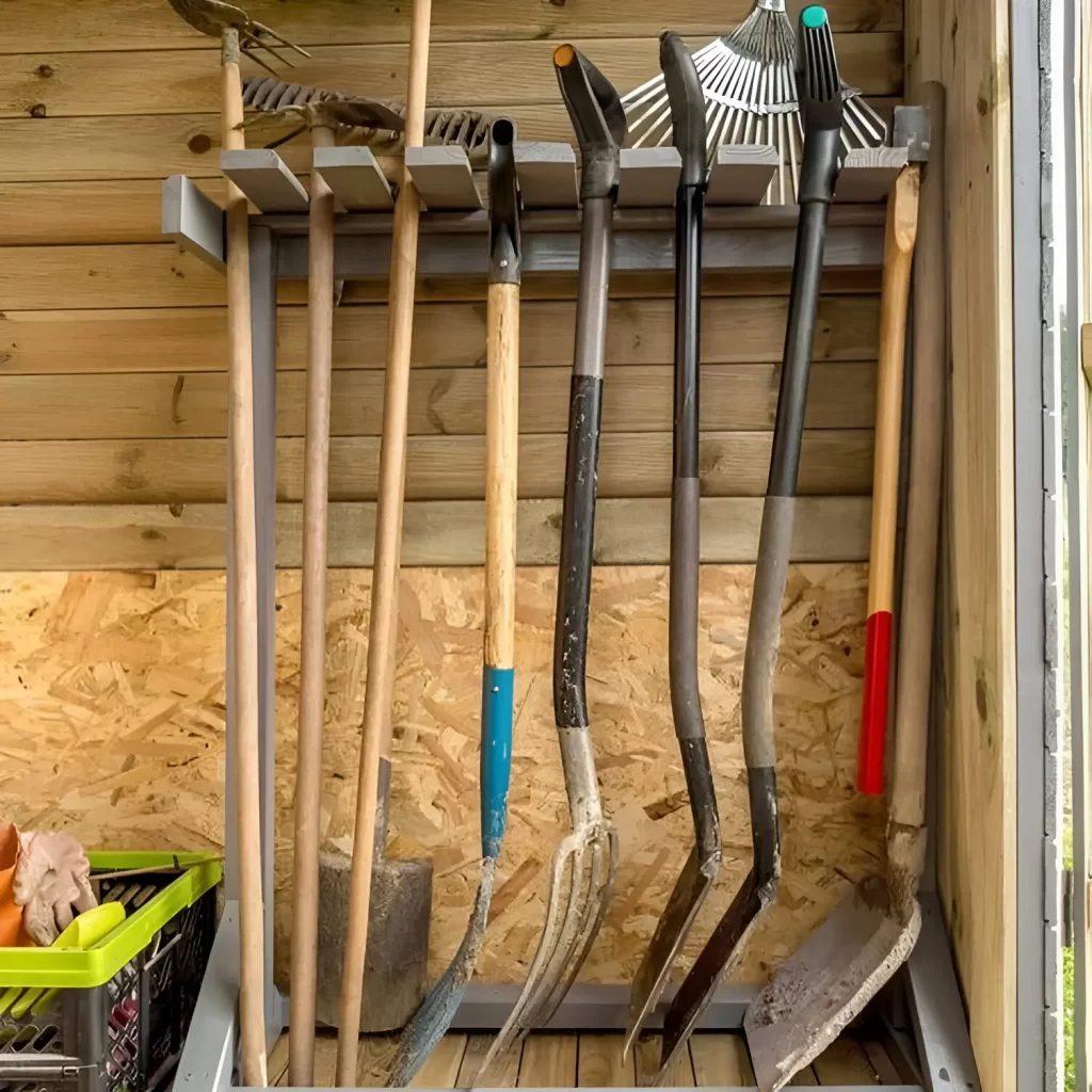 hanging garden tool storage